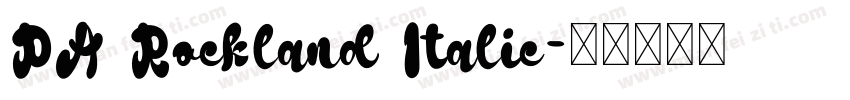 PA Rockland Italic字体转换
